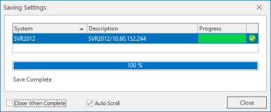 An image showing the Save Settings dialog